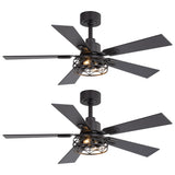 Savelle 42/52-Inch 5-Blade Ceiling Fan With Light & Remote