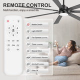 Ferrelle 72 Inch Ceiling Fan With Light & Remote