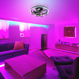 Marora 20-Inch Black Ceiling Fan With Light