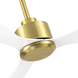 Aervon 52" Gold 3-Blade Ceiling Fan Without Light & Remote