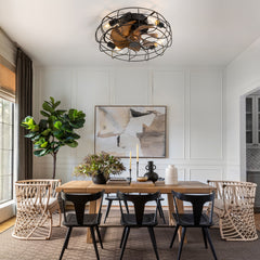 19-in Low Profile Ceiling Fan with Remote Control(7-blade)