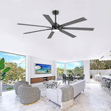Ferrelle 72 Inch Ceiling Fan With Light & Remote