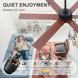 Lumora 60 Inch Ceiling Fan With Light and Remote