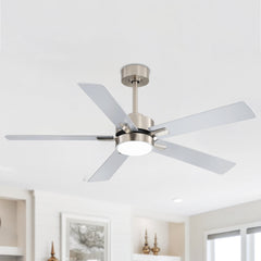 52-in Integrated LED Indoor Ceiling Fans with Light and Remote Control Included