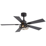 Savelle 42/52-Inch 5-Blade Ceiling Fan With Light & Remote
