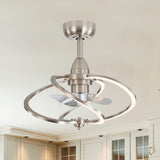 Halcyra 20-Inch Modern 3 Blade Ceiling Fan With Light