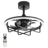 Marora 20-Inch Black Ceiling Fan With Light