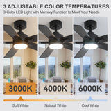 Charlie 42/52 Inch Ceiling Fan with Light & Remote