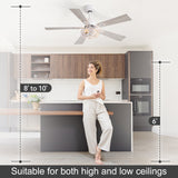 Savelle 42/52-Inch 5-Blade Ceiling Fan With Light & Remote