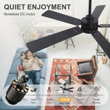 Charlie 52-Inch Smart Ceiling Fan With Light