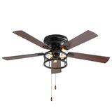 Brivane 52" Hugger Ceiling Fan With Light & Pull Chain