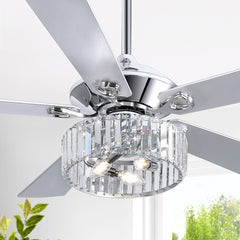 52-inch 5-Blade Standard Ceiling Fan with Remote Control and Light Kit Included