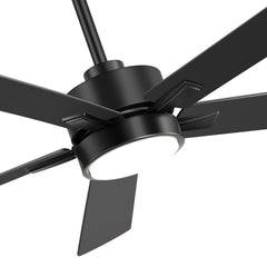 52-in Integrated LED Indoor Ceiling Fans with Light and Remote Control Included
