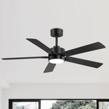 52/42-Inch Integrated LED Indoor Ceiling Fans with Light and Remote Control Included