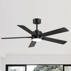 52-in Integrated LED Indoor Ceiling Fans with Light and Remote Control Included