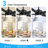Charlie 42/52 Inch Ceiling Fan with Light & Remote