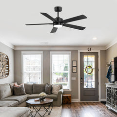 52-in Integrated LED Indoor Ceiling Fans with Light and Remote Control Included