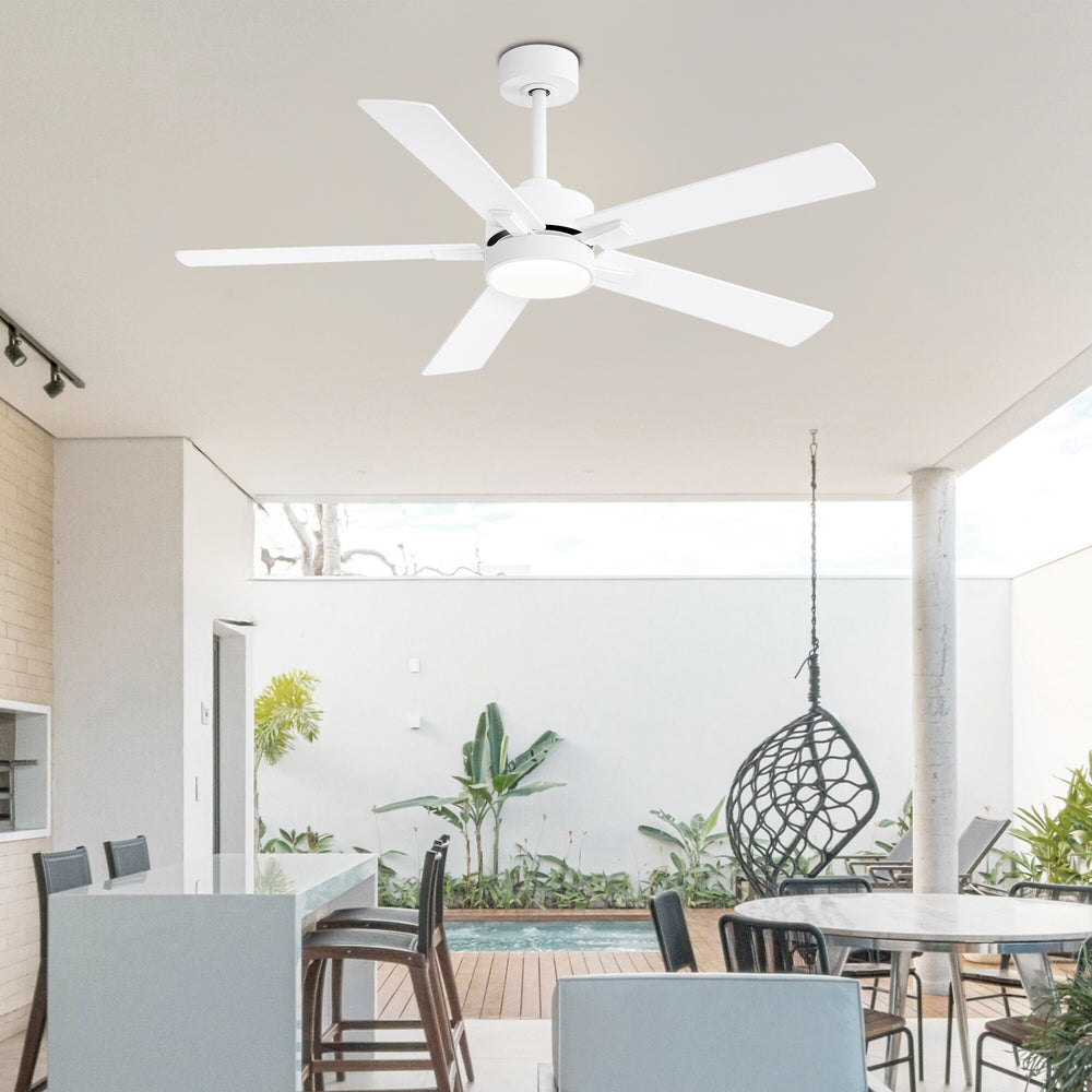 52-in Integrated LED Indoor Ceiling Fans with Light and Remote Control Included