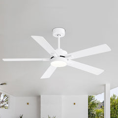 52-in Integrated LED Indoor Ceiling Fans with Light and Remote Control Included