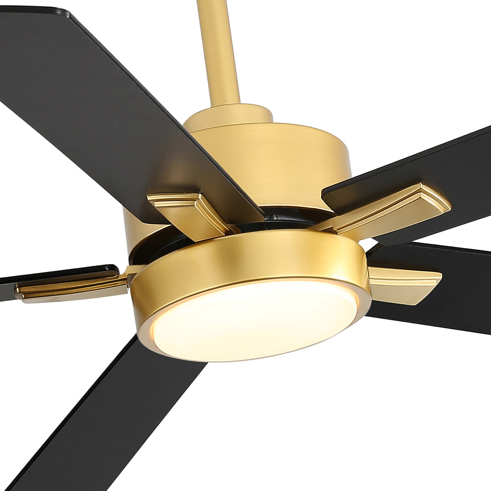 52-in Integrated LED Indoor Ceiling Fans with Light and Remote Control Included