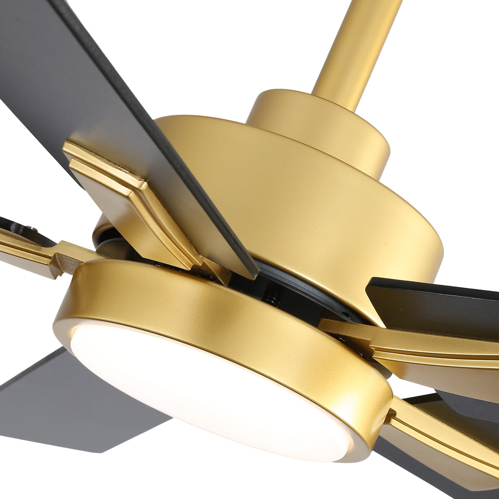 52-in Integrated LED Indoor Ceiling Fans with Light and Remote Control Included
