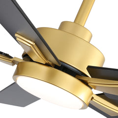 52-in Integrated LED Indoor Ceiling Fans with Light and Remote Control Included
