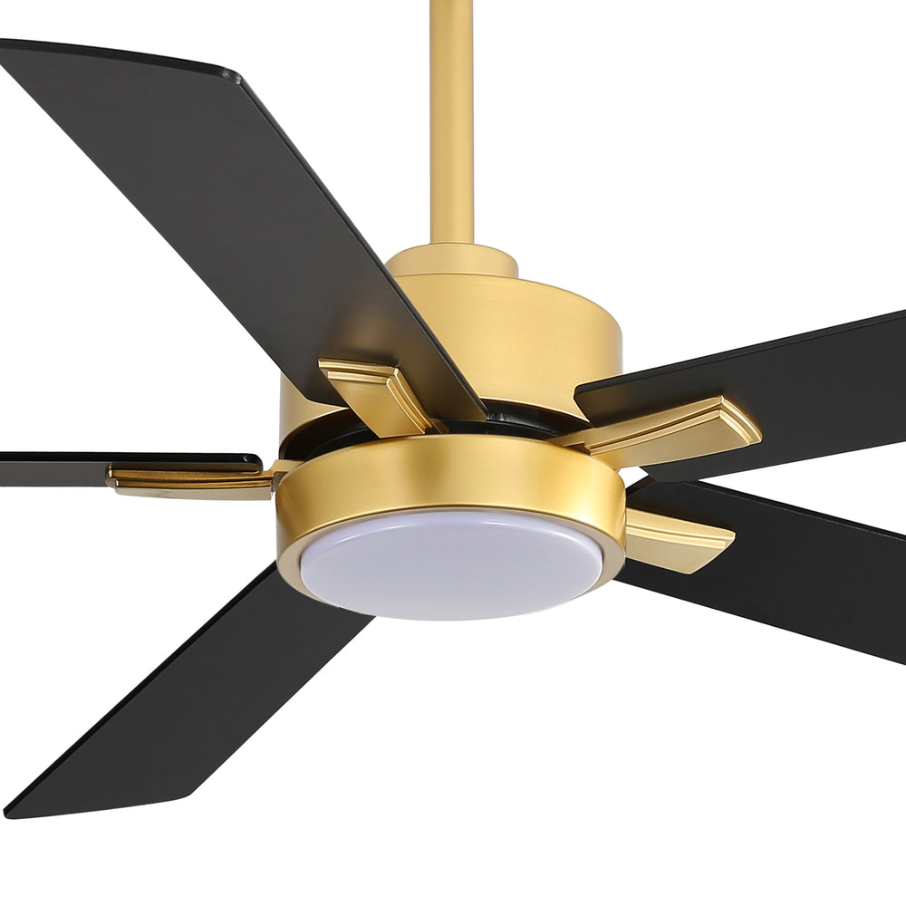 52-in Integrated LED Indoor Ceiling Fans with Light and Remote Control Included