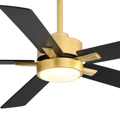 52-in Integrated LED Indoor Ceiling Fans with Light and Remote Control Included