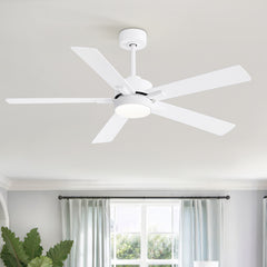 52-in Integrated LED Indoor Ceiling Fans with Light and Remote Control Included