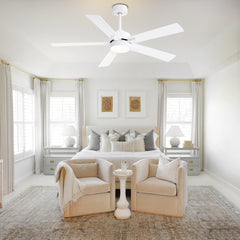 52-in Integrated LED Indoor Ceiling Fans with Light and Remote Control Included