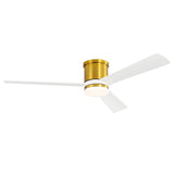 Nivon 52-Inch 3-Blade Flush Mount Ceiling Fan With Light