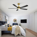 Oakora 52-Inch 5-Blade LED Ceiling Fan With Light