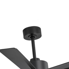 52 inch Ceiling Fans with Lights, 5-Blade Ceiling Fan with Remote Control, Quiet Reversible DC Motor, Timer, 6-Speed, Easy Install, Industrial Ceiling Fan for Porch Living Room