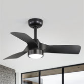 32-inch LED Ceiling Fan with Light Kit and Remote(3-Blade)