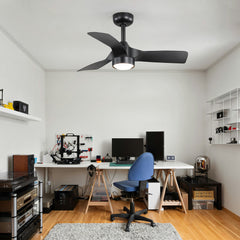 32-inch LED Ceiling Fan with Light Kit and Remote(3-Blade)