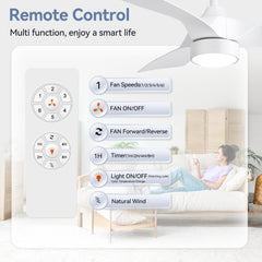 32-inch LED Ceiling Fan with Light Kit and Remote(3-Blade)