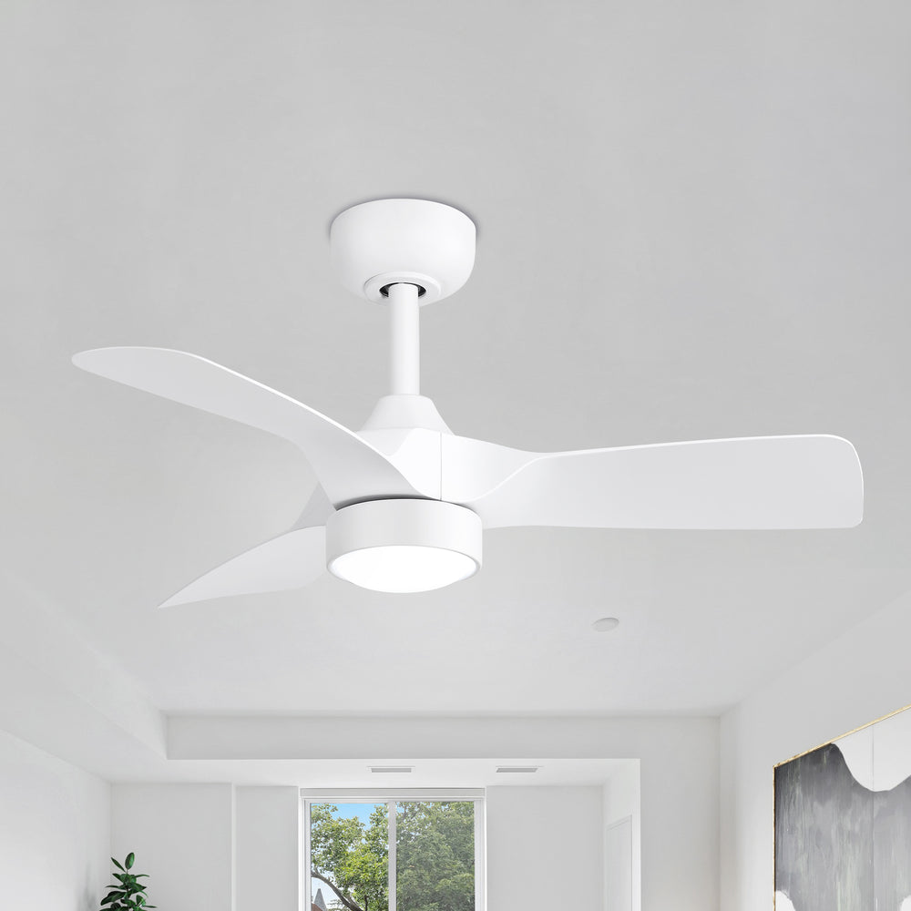 32-inch LED Ceiling Fan with Light Kit and Remote(3-Blade)