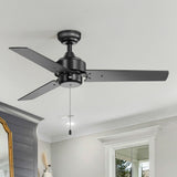 Vesora 52" 3-Blade Ceiling Fan Without Light & Pull Chain