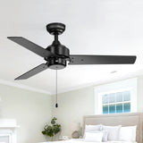 Vesora 52" 3-Blade Ceiling Fan Without Light & Pull Chain