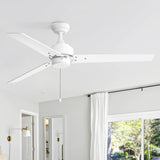 Vesora 52" 3-Blade Ceiling Fan Without Light & Pull Chain