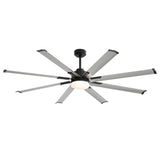 Large 72in Integrated LED Indoor Gold Ceiling Fan with Light and Remote Control Included