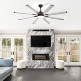 Large 72in Integrated LED Indoor Gold Ceiling Fan with Light and Remote Control Included