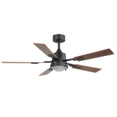 Haron 52in 5-Blade Ceiling Fan with Light & Remote