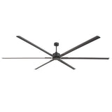 AirForge 120-inch black HVLS industrial ceiling fan