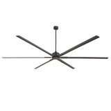 AirForge 120-inch black HVLS industrial ceiling fan