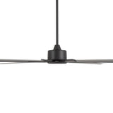 Close-up of the AirForge HVLS industrial ceiling fan DC motor and downrod
