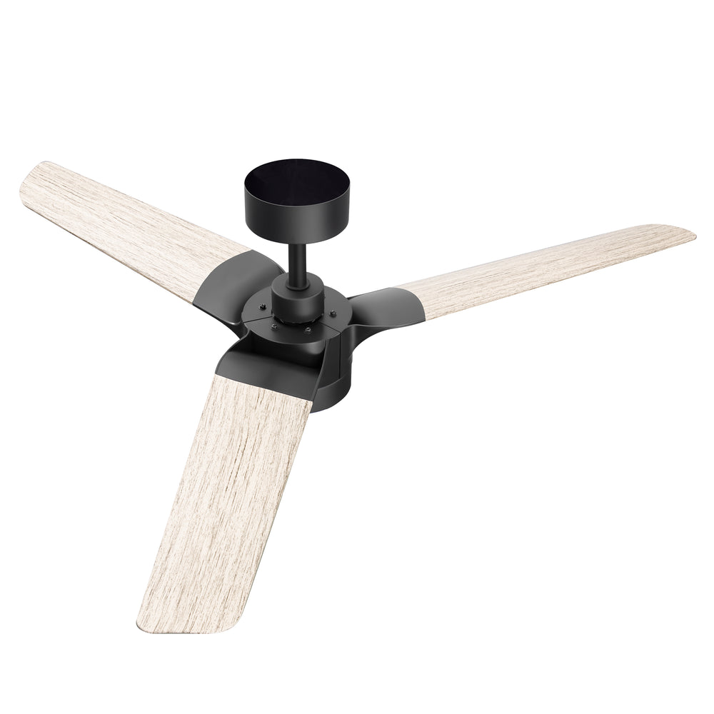 Iverora 52-Inch Black Ceiling Fan With Light and Remote