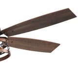 Jorelle 52-Inch Farmhouse Caged Ceiling Fan With Light & Remote