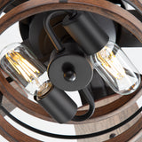Jorelle 52-Inch Farmhouse Caged Ceiling Fan With Light & Remote