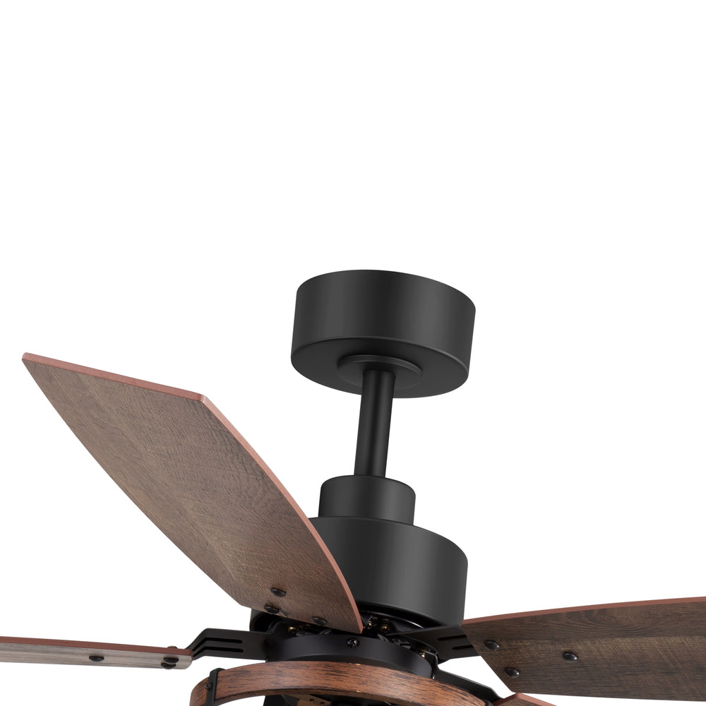 Jorelle 52-Inch Farmhouse Caged Ceiling Fan With Light & Remote